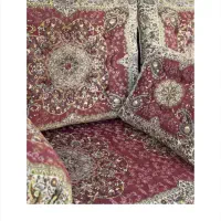 سرویس شاه نشین ورومیزی ترمه|پشتی|فشاپویه, |دیوار