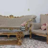 مبل هفت نفره با میز بزرگ و۳ عدد عسلی|مبلمان خانگی و میز عسلی|سنندج, |دیوار