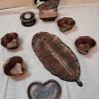 فروش ظروف چوبی و سنگ مصنوعی طرح چوب