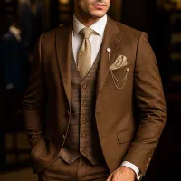 کت و شلوار مردانه مجلسی / جلیقه دورو