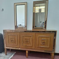 کنسول چوب راش اینه کاری 15 تومان.میز تلوزیون7تومان|بوفه، ویترین، کنسول|شاهین‌شهر, بنیاد ازدواج|دیوار