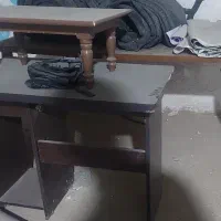 ۵ عدد میزچوبی و شیشه ای باهم