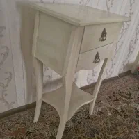 میزتلفن سفید استخونی