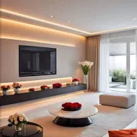 دکوراسیون داخلی ،کناف،سقف کاذب،تی وی
