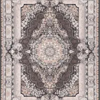 فرش اعیان کلکسیون 1000 شانه طرح 10218 دودی 2×3
