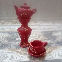 دکوری سماور قوری و فنجون نعلبکی