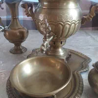 سرویس سماور ذغالی نو با کارتن|سماور، چایساز، قهوهساز|لنجان, |دیوار
