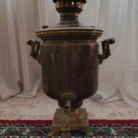 سماور ذغالی روس