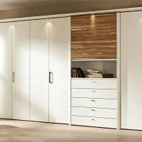 طراحی و ساخت کمد دیواری و کابینت مدرن|کتابخانه، شلف، قفسه‌های دیواری|اسلام‌شهر, شهرک طالقانی|دیوار