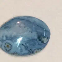 اوپال آبی درشت با نقش کوه،چهره با ضمانتنامه اصالت