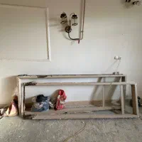 تعدادی درب و پنجره فلزی و چارچوب فرانسوی|مصالح و تجهیزات ساختمان|محمدیه-قزوین, |دیوار