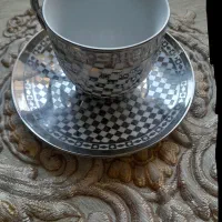 فنجون ونعلبکی چینی ۱۰پارچه ،