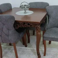 میز ناهار خوری 4 نفر، بسیار تمیز و سالم در حد نو