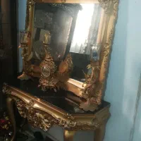 کنسول و آینه و شمعدون به همراه انگور رومیزی|بوفه، ویترین، کنسول|شهریار, شهریار|دیوار