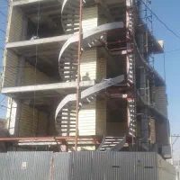 پله پیچ گردآهنی پله فرارفلزی مارپیچ.معلق.المانشهری