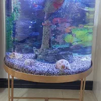 اکواریوم نیم دایره با ارتفاع و قطر  ۶۰×۵۰|ماهی|پاکدشت, پارچین|دیوار