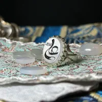 انگشتر نقره عقیق نباتی یمن