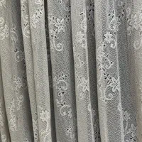 پرده حریر گیپور دار ، تور پرده اطلس پود طرح دار|پرده، رانر، رومیزی|تهران, فیروزآبادی|دیوار