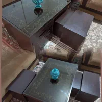 میز جلو مبلی با چهار عدد عسلی|مبلمان خانگی و میز عسلی|ارومیه, |دیوار