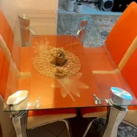 میزناهارخوری نارنجی|میز و صندلی غذاخوری|تهران, شهرک نفت|دیوار