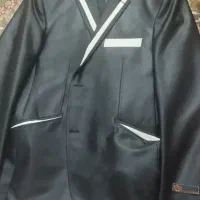 کت شلوار مشکی سفید سایز پنجاه