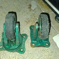 چهار عدد چرخ گاری چدنی