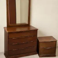 کنسول و آینه چوب گردو