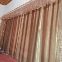 پرده  ساتن و حریر