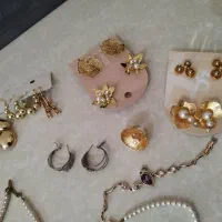 گوشواره های رنگ ثابت فشن دانتل