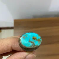 انگشتره نقره فیروزه نیشابور|جواهرات|آمل, |دیوار