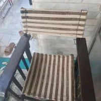 سلام یک صندلی چوبی تاشو و یک قطب نما دریایی قدیمی|کلکسیون اشیاء عتیقه|تهران, ایران|دیوار