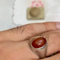 انگشتر کهنه نایاب عقیق یمنی آبدار قدیمی رکاب فیلی|جواهرات|تهران, نیاوران|دیوار