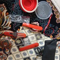قاشق و چنگال و لیوان کوهنوردی