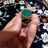 فروش  دو انگشتر نقره و پلاک سنگ عقیق برای گردنبند|جواهرات|کرج, حیدرآباد|دیوار