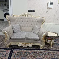 یکدست مبل 7نفره با میز و عسلی در حد نو