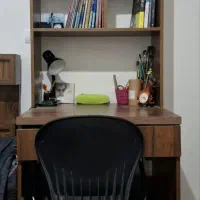 میز تحریر و کتابخانه