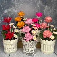 فروش گل مصنوعی دست ساز به قیمت عمده|گل مصنوعی|اصفهان, سرشبادران|دیوار