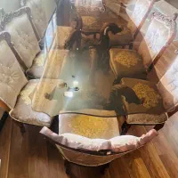 نهارخوری چوب راش ۸ نفره