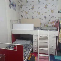 تخت دوطبقه کودک|تخت و سرویس خواب|همدان, |دیوار