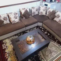 مبل ۸نفره به همراه جلو مبلی و میز غذاخوری