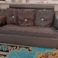 مبل چرم ۷نفره با ۱میز و۴عسلی|مبلمان خانگی و میز عسلی|دزفول, |دیوار