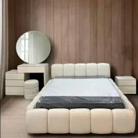 تخت و سرویس خواب تدی شیری چکی بلند مدت کد 655