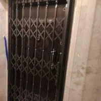 درب ضدسرقت حفاظ آکاردونی همراه قفل رنگ ریل