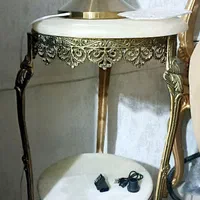 میز تلفن برنجی