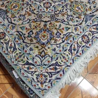 تک ۹متری دستباف پشم کرم رنگ ۱۰متری شبیه آن|فرش|دورود, |دیوار