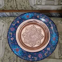 بشقاب سایز 30 شیرینی خوری مس و پرداز