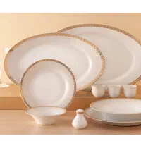 سرویس چینی برند زرین ۱۲ نفره ۱۰۸ پارچه درجه عالی