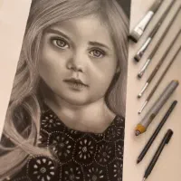 پذیرش سفارش و آموزش پرتره سیاه قلم|تابلو، نقاشی، عکس|کرج, گوهردشت|دیوار