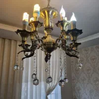 ۴ عدد لوستر برنجی|لوستر و چراغ آویز|اراک, |دیوار