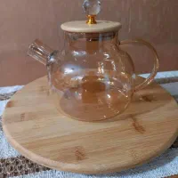 قوری پیرکس رنگ شامپاینی یک لیتری